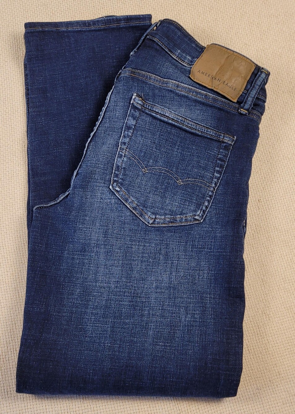 American Eagle Jeans Mens 30x30 Airflex+ Straight Leg Denim Distressed Pants
